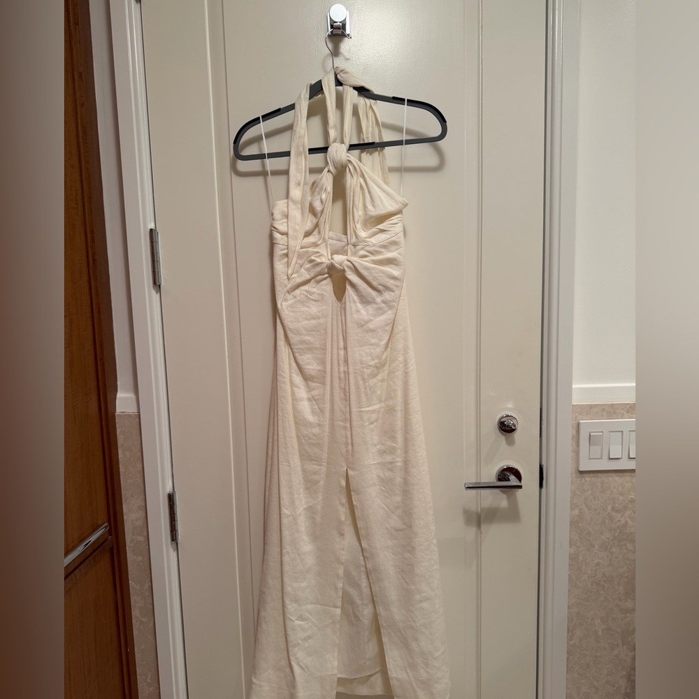 Cult Gaia Ivory Knotted Backless Dress NWT - Picture 8 of 9